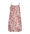 Desmond & Dempsey Fig Print Alma Nightdress In Pink