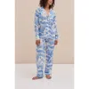 Desmond & Dempsey Long Pajama Set In White