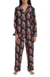Desmond & Dempsey Sansindo Printed Cotton Pyjama Set