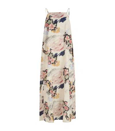 Desmond & Dempsey Organic Cotton Love Print Nightie In White
