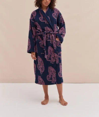 Desmond & Dempsey Unisex Towel Robe In Multi