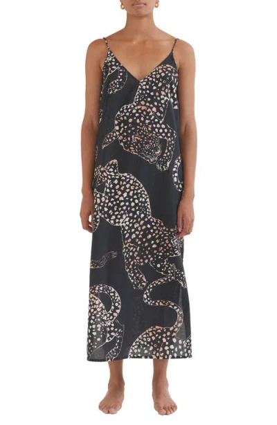 DESMOND & DEMPSEY DESMOND & DEMPSEY FLORAL COTTON NIGHTGOWN