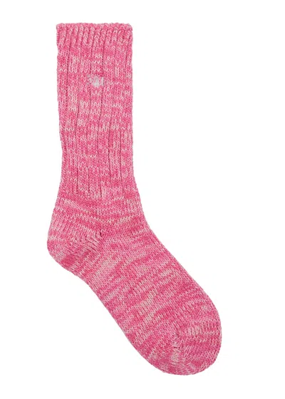 Desmond & Dempsey Really Warm Cotton-blend Socks In Pink