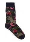 Desmond & Dempsey Soleia Cotton-blend Socks In Navy