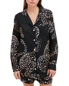 Desmond & Dempsey Signature Cotton Knit Pajama Set In Navy