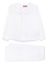 Desmond & Dempsey Lace-trim Pyjama Sets In White