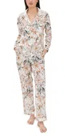 Desmond & Dempsey Long Sleeve Set Cream In Cream