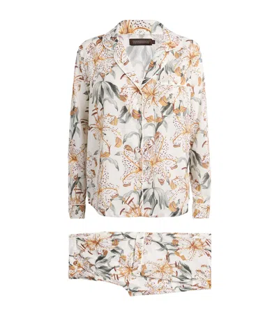 Desmond & Dempsey Organic Cotton Printed Long Pyjamas