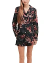 Desmond & Dempsey Signature Cotton Knit Pajama Set In Navy