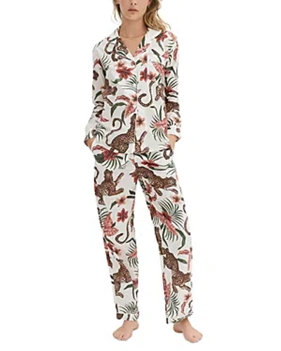 DESMOND & DEMPSEY SOLEIA PRINT PAJAMA SET