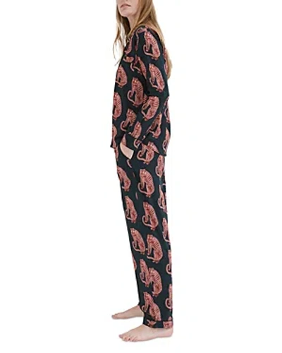DESMOND & DEMPSEY TIGER PRINT PAJAMA SET