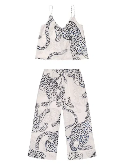 Desmond & Dempsey Women's Jaguar Camisole 2-piece Pajama Set In Cream
