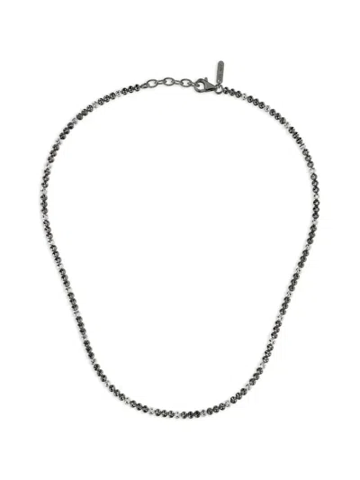Desmos Crystal 3 Beaded Necklace In Schwarz