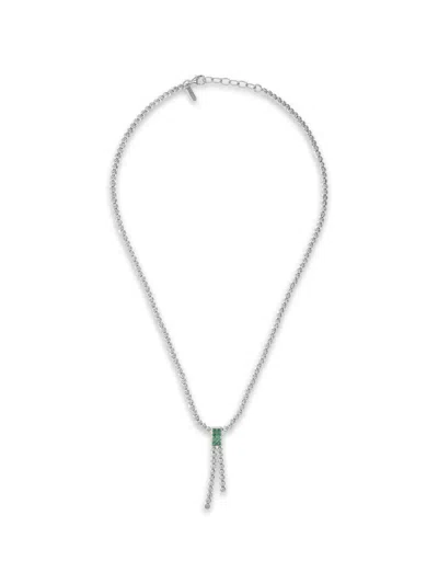 Desmos Crystal Color 锆石缀饰项链 In Silver