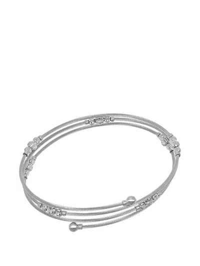 Desmos Crystal Flexi 银手链 In Silver