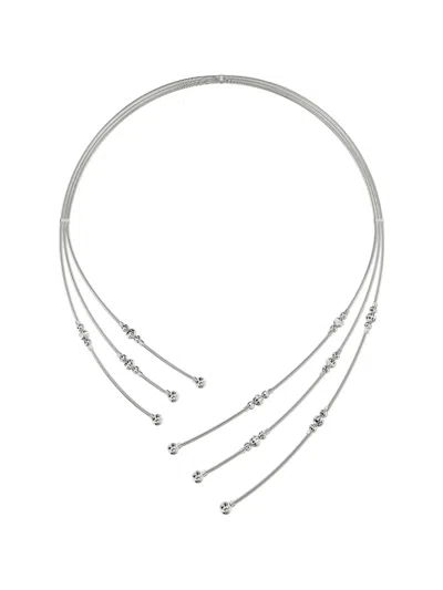 Desmos Crystal Flexi 多排项链 In Silver