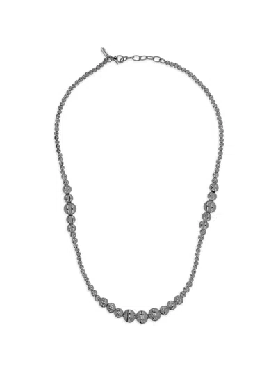 Desmos Crystal Gala 琢面串珠项链 In Silver