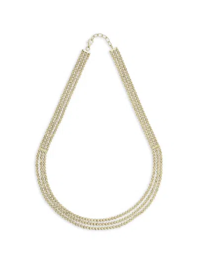 Desmos Crystal 三排项链 In Gold