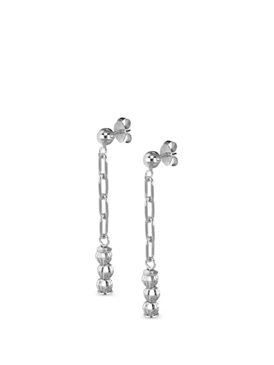 Desmos Crystal Nova 吊饰耳环 In Silver