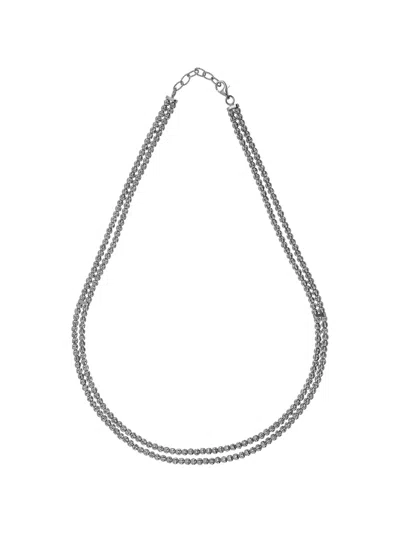 Desmos Crystal 双排项链 In Silver