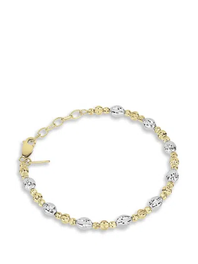 Desmos Crystal Three-element Beaded Bracelet In Gold