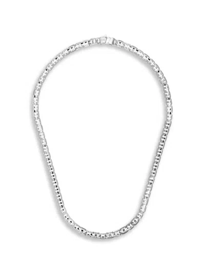 Desmos Dallas Flat-chain Necklace In Silver