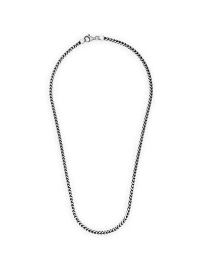 Desmos Fish Bone 项链 In Silver
