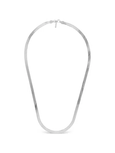 Desmos Herringbone Necklace In Silver