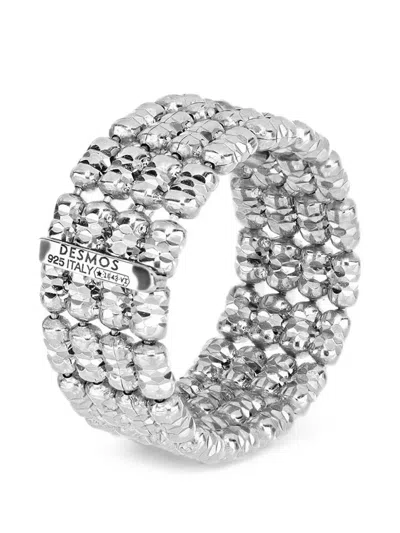Desmos Infinity Multi-strand Beaded Ring In Silber