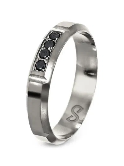 Desmos Miami Sun Zirconia-embellished Ring In Silver