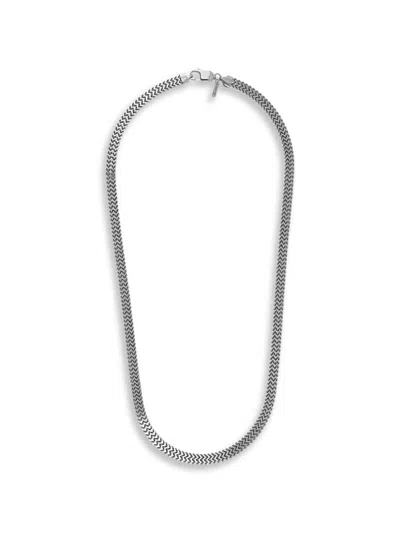 Desmos Rail Sterling Silver Necklace In Metallic
