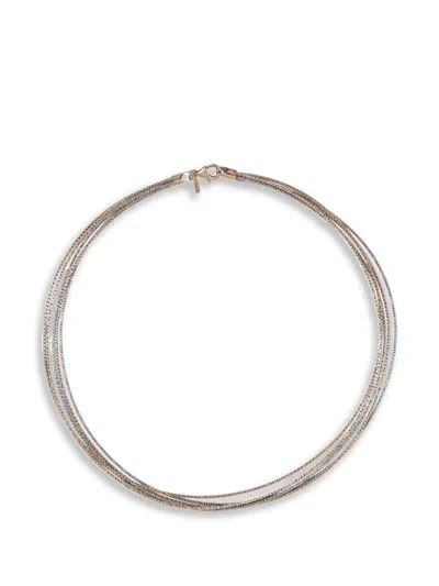 Desmos Spring Line Multi-strand Necklace In Pink