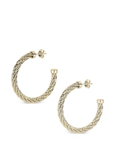 Desmos Spring Twist Hoop Earrings In Gold