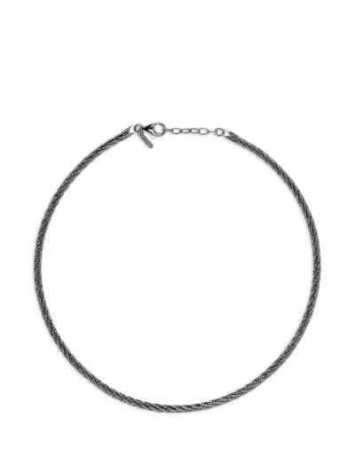 Desmos Spring Twist Multi-strand Necklace In Gray