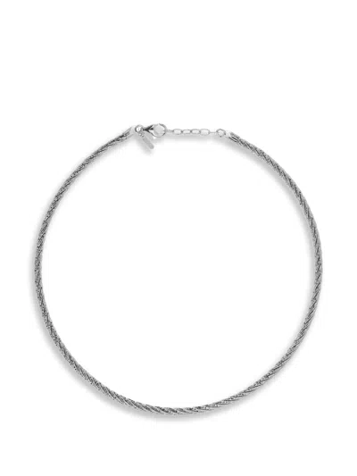 Desmos Spring Twist Necklace In Silber