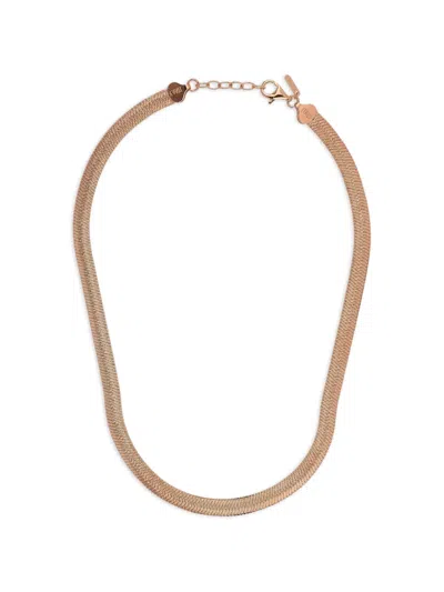 Desmos Stardust Herringbone Necklace In Pink