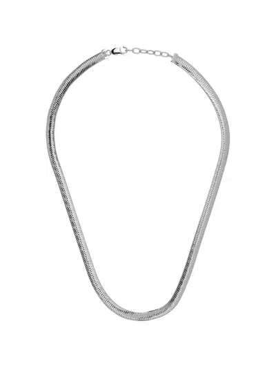 Desmos Wonder Snake 扁平链式项链 In Silver