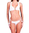 Despi Lace Ruffle Bikini In White
