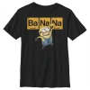 Despicable Me Boy's  Minions Elements  Graphic T-shirt In Black