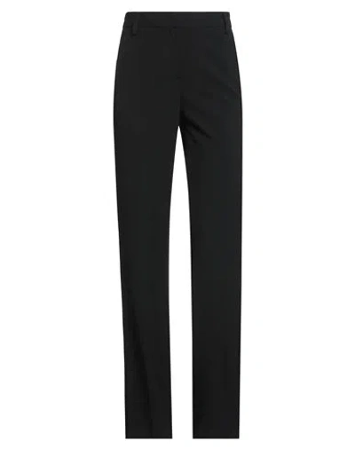 Despiral Woman Pants Black Size 10 Polyester, Viscose, Elastane