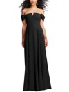 DESSY COLLECTION BY VIVIAN DIAMOND WOMENS SOLID POLYESTER EVENING DRESS