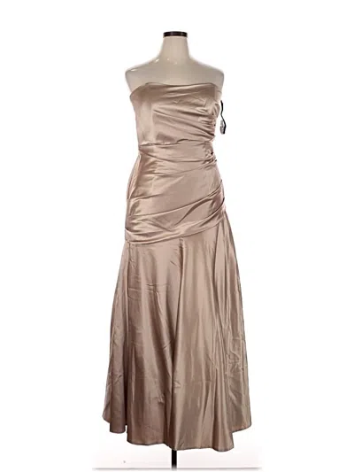 Pre-owned Dessy Collection Cocktail Dress In Brown