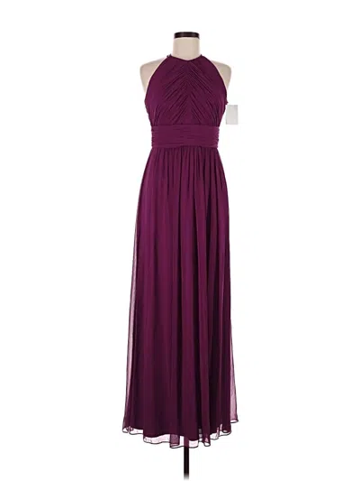 Pre-owned Dessy Collection Cocktail Dress In Burgundy