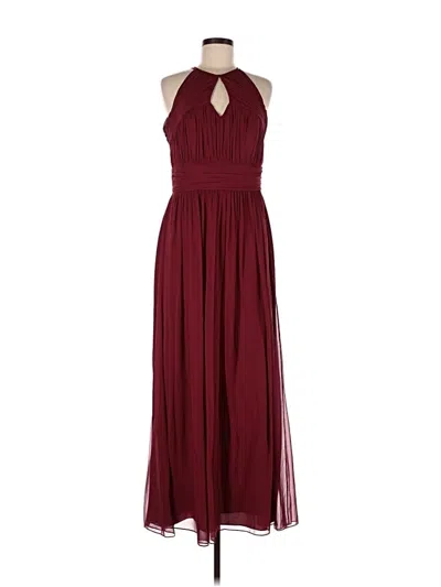 Pre-owned Dessy Collection Cocktail Dress In Burgundy