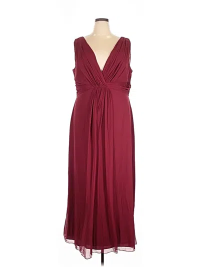 Pre-owned Dessy Collection Cocktail Dress In Burgundy