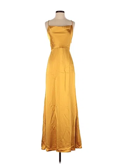Pre-owned Dessy Collection Cocktail Dress In Gold