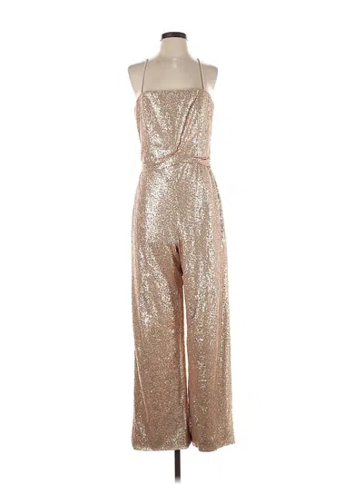 Pre-owned Dessy Collection Jumpsuit In Tan