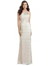 Dessy Collection Soho Metallic One-shoulder Gown In Multi