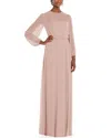 Dessy Collection Strapless Chiffon Puff Sleeve Blouson Overlay Maxi Dress