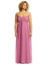 Dessy Collection Strapless Empire Waist Chiffon Gown